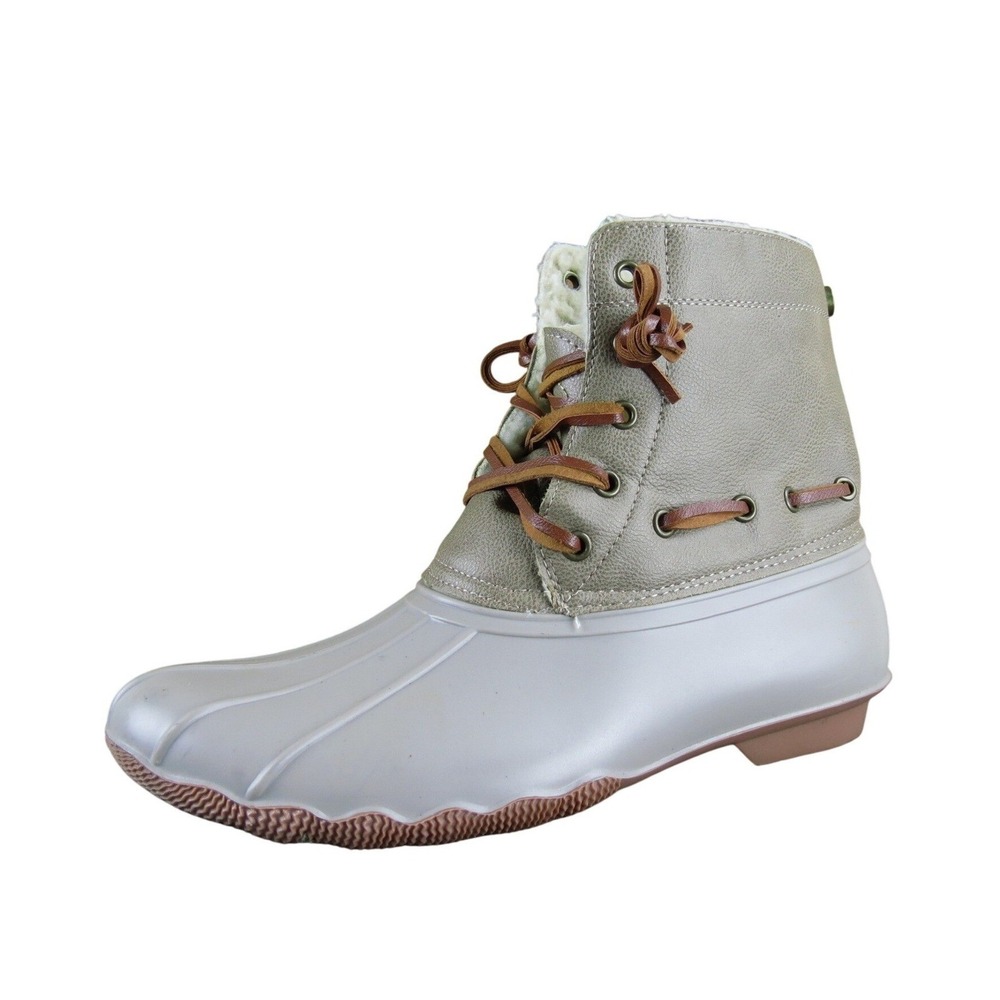 Seven7 Hollis Women's Tan Waterproof Duck Boots Size 9 Cozy Lined Winter Shoes